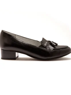 Femme Pédiconfort Trotteurs à pompons cuir demi-pointures