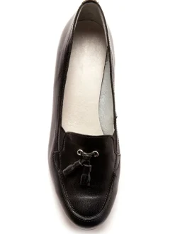 Femme Pédiconfort Trotteurs à pompons cuir demi-pointures