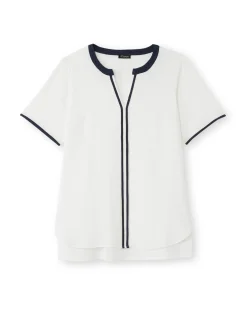 Femme Daxon Tunique bicolore manches courtes