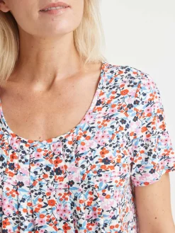 Femme Daxon Tunique en maille avec plis d'aisance