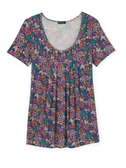 Femme Daxon Tunique en maille avec plis d'aisance