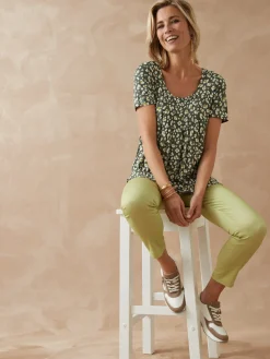 Femme Daxon Tunique en maille avec plis d'aisance