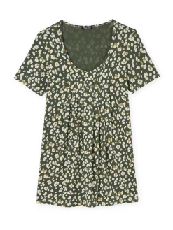 Femme Daxon Tunique en maille avec plis d'aisance