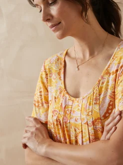 Femme Daxon Tunique en maille avec plis d'aisance