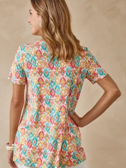 Femme Daxon Tunique en maille avec plis d'aisance