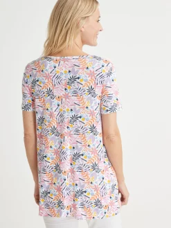 Femme Daxon Tunique en maille avec plis d'aisance