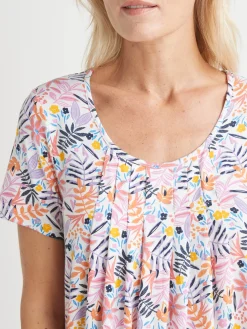 Femme Daxon Tunique en maille avec plis d'aisance