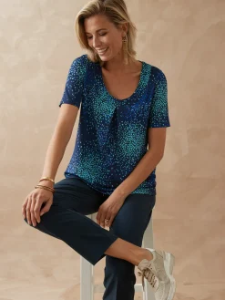 Femme Daxon Tunique en maille crêpe