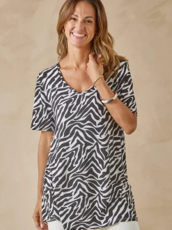 Femme Daxon Tunique fluide manches courtes