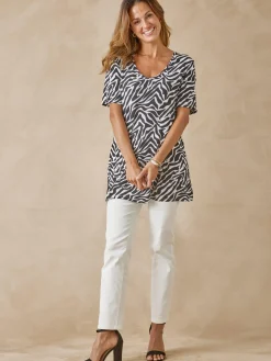 Femme Daxon Tunique fluide manches courtes