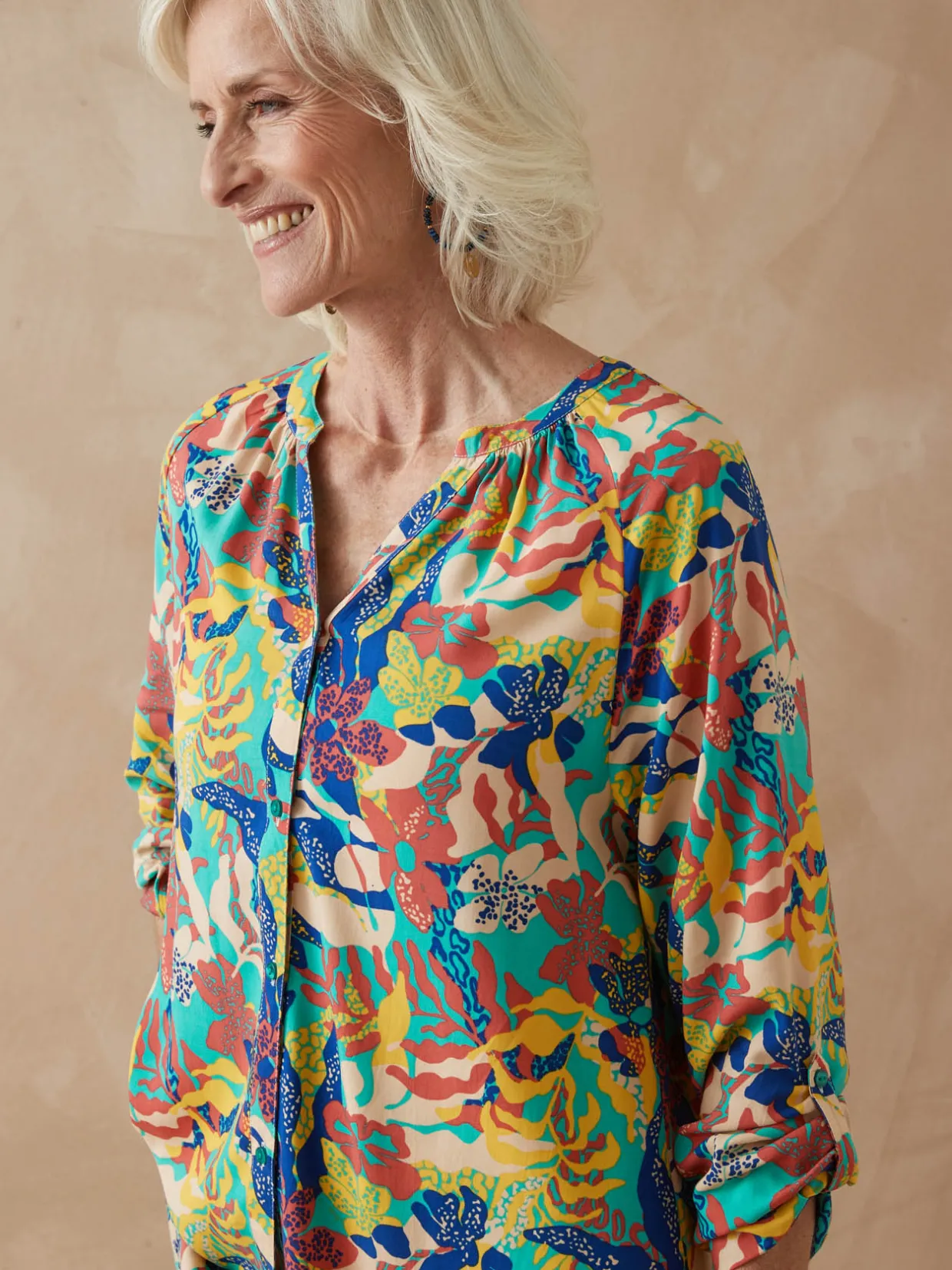 Femme Daxon Tunique longue entièrement boutonnée