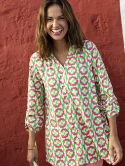 Femme Daxon Tunique longue entièrement boutonnée