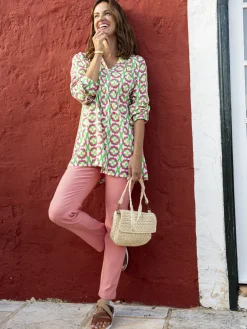 Femme Daxon Tunique longue entièrement boutonnée