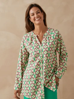 Femme Daxon Tunique longue entièrement boutonnée