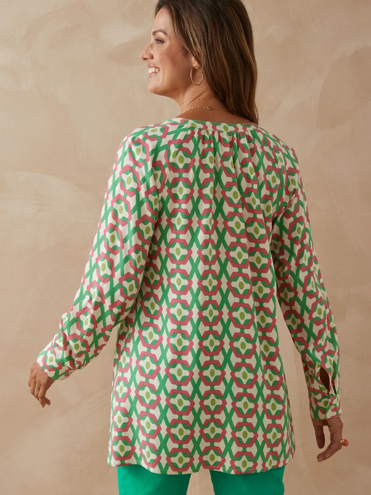 Femme Daxon Tunique longue entièrement boutonnée