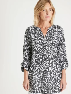 Femme Daxon Tunique longue entièrement boutonnée