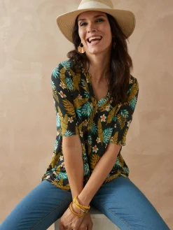 Femme Daxon Tunique maille fluide coupe confort