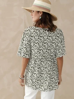 Femme Daxon Tunique évasée élastiquée taille