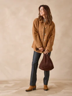 Femme Daxon Veste chaude en maille moutonnée