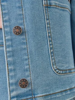 Femme Daxon Veste denim encolure ronde