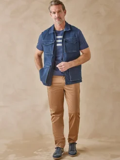 Homme Daxon Veste en jean sans manches