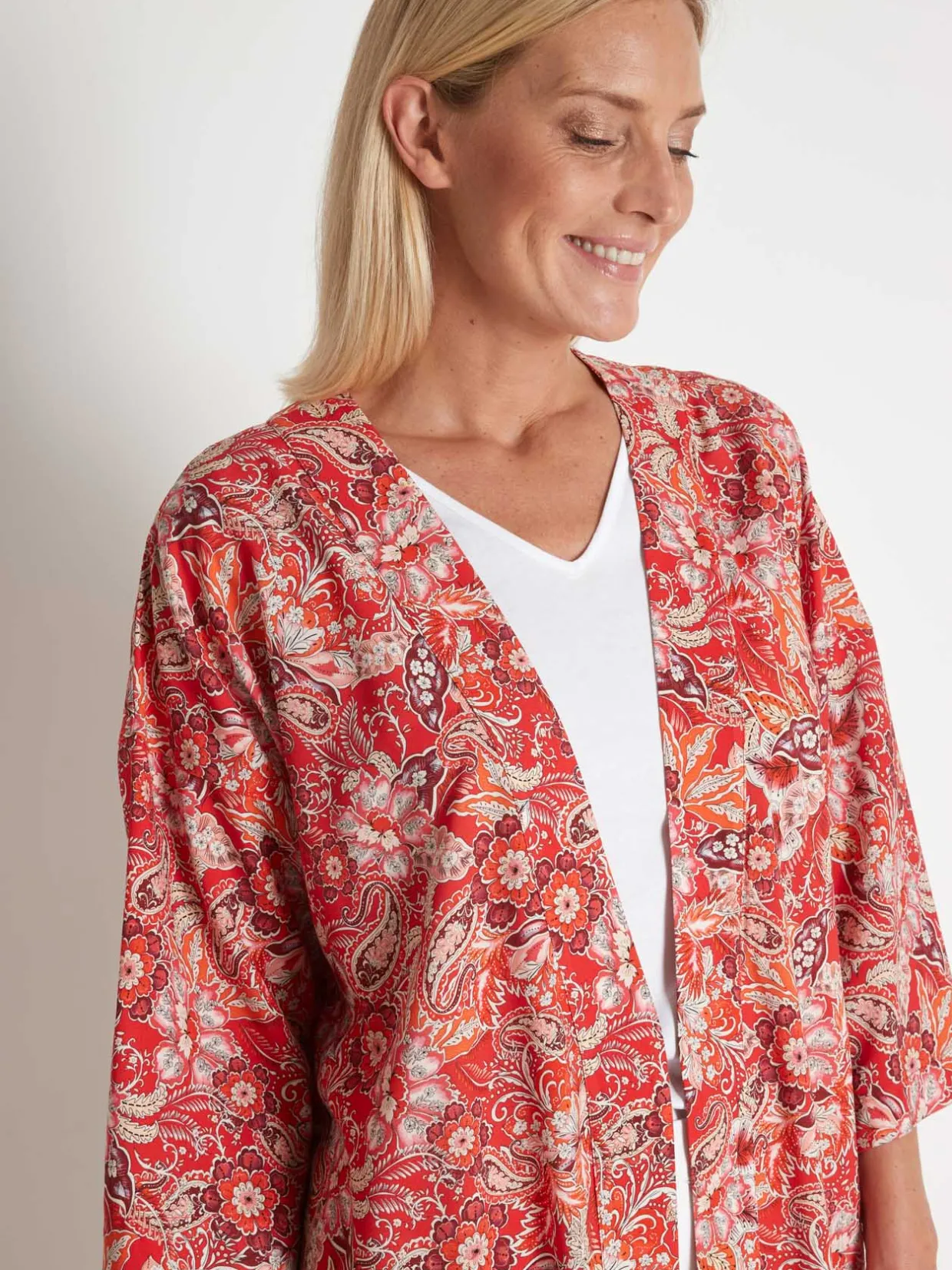 Femme Daxon Veste longue forme kimono