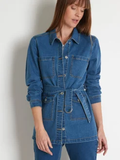Femme Daxon Veste saharienne en denim