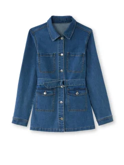 Femme Daxon Veste saharienne en denim