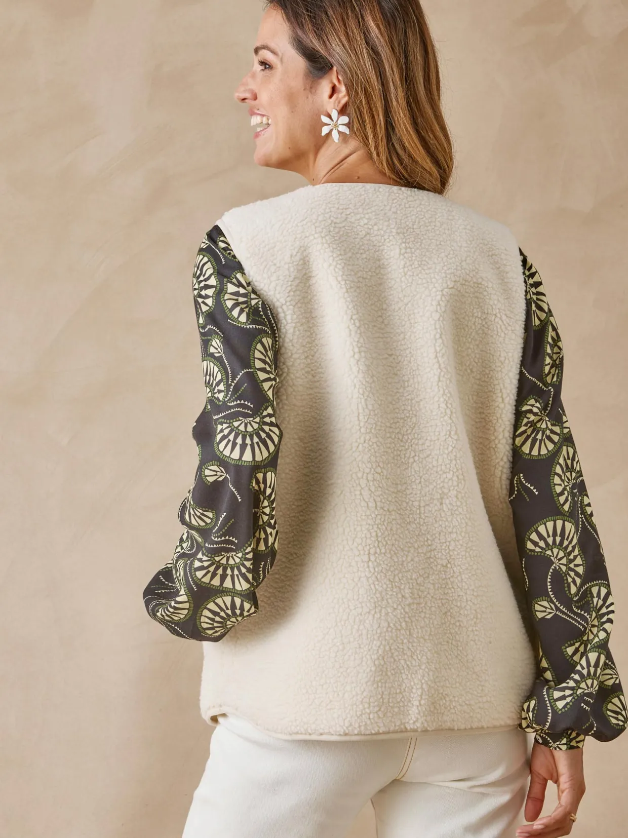 Femme Daxon Veste sans manches en maille moutonnée