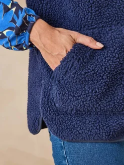 Femme Daxon Veste sans manches sherpa moumoute