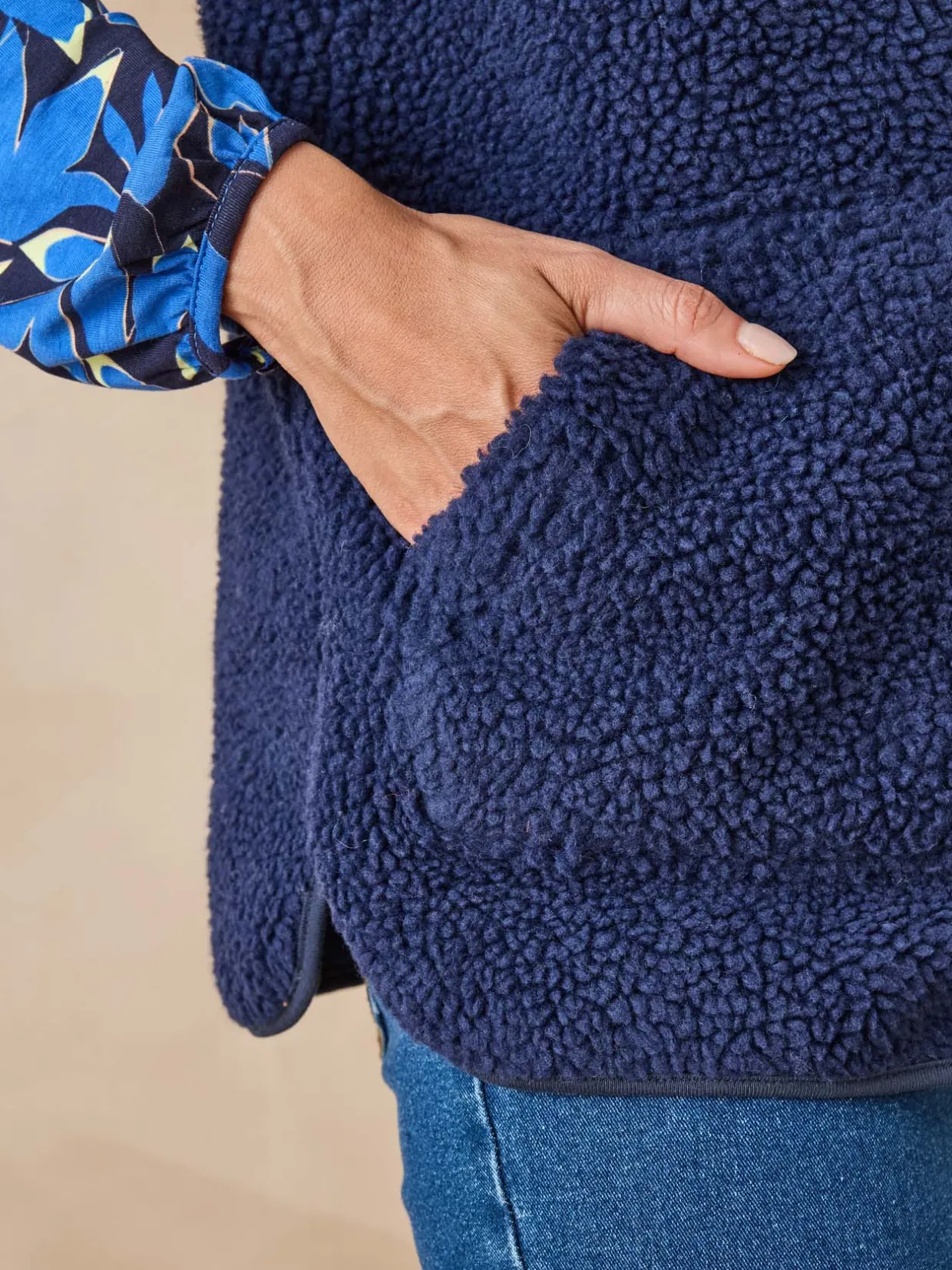 Femme Daxon Veste sans manches sherpa moumoute