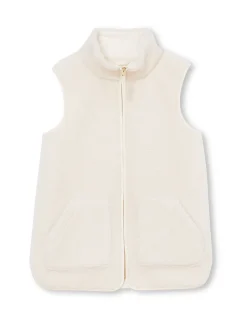 Femme Daxon Veste sans manches sherpa moumoute